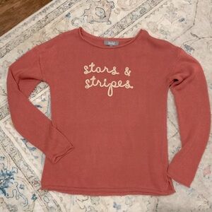 Marled Reunited Stars and Stripes Lightweight Sweater